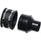 Powertec 4 in. to 2-1/2 in. Reducer and 4 in. Dust Control Flex Cuff with Hose Clamps 70322 - alternate 1